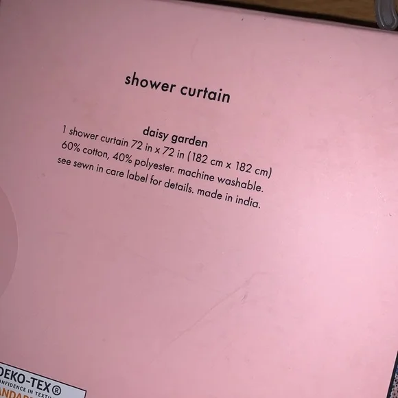 NWT Kate Spade Daisy Garden Shower Curtain - Picture 5 of 6